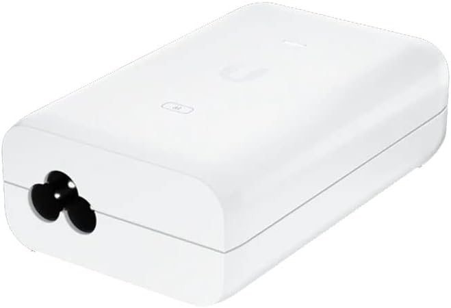 Kompakter PoE+ Injektor, der 30 W Leistung für Ihre Ubiquiti-Zugangspunkte und Kameras liefert