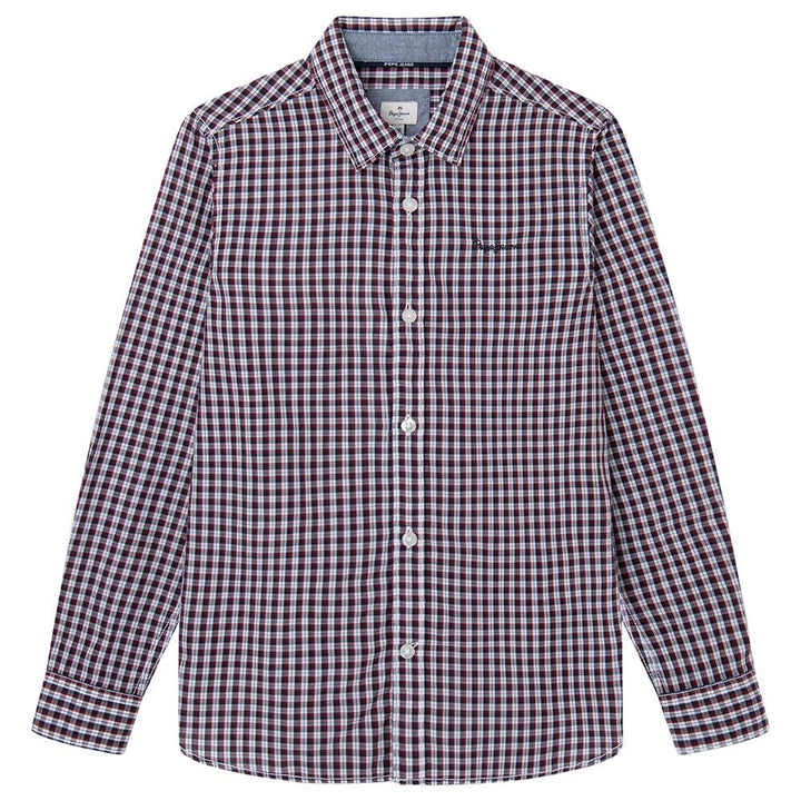 Pepe Jeans Jungen Dunell Shirt 14 Jahre Red (Burgundy), 14 Jahre Red (Burgundy)
