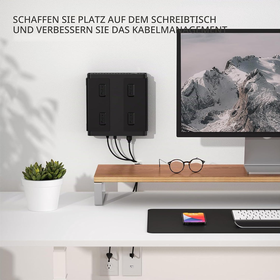 HumanCentric Dual VESA-Hülle kompatibel mit HP Z2 G9 Mini-PC, VESA-Halterung zwischen Monitorarm und