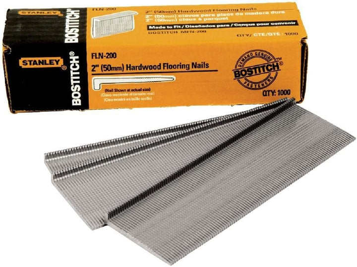 Bostitch fln-200 50 mm Bodenbelag Keil Nägel (Box von 1000) 1000ct, 1000ct
