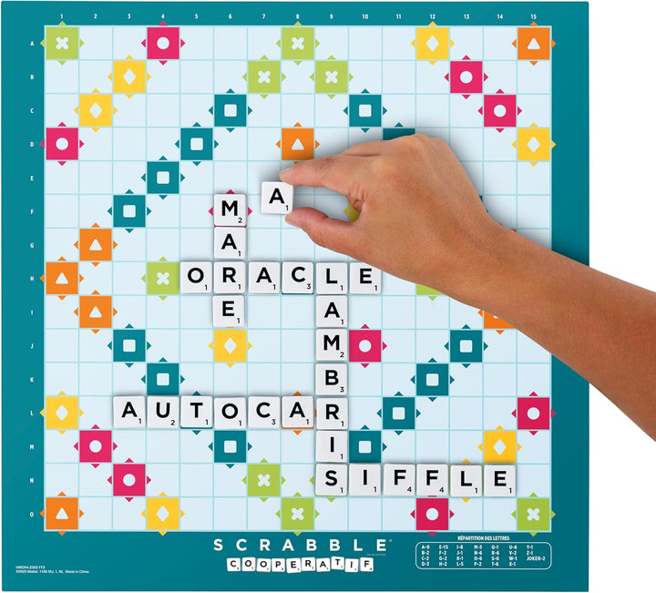 Mattel Games Scrabble Zwei in Eins, Version: Französisch, HWD44, Französisch