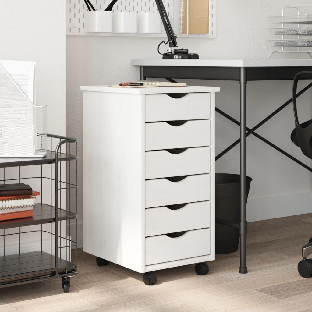 Tidyard Rollschrank mit Schubladen Rollcontainer Büroschrank Aktenschrank Bürocontainer Schrank Büro