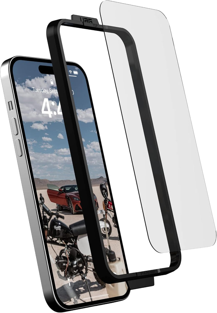 Urban Armor Gear UAG PLUS Tempered Glass Displayschutzfolie Apple iPhone 14 Pro Max [9H zweifach geh