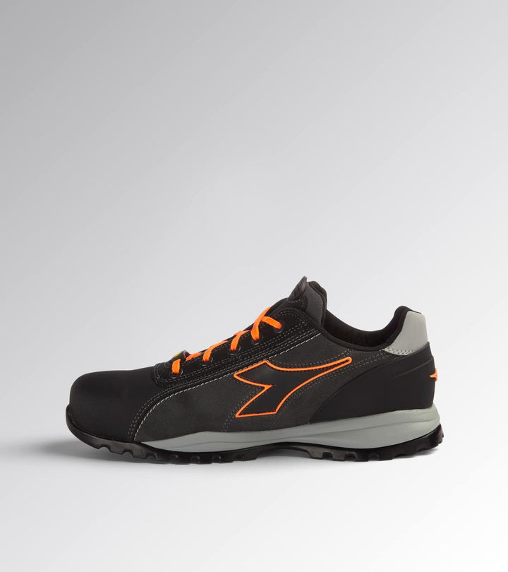 Diadora Herren Glove NET Low PRO S3 HRO SRA ESD, Asphalt Orange Fluo, 41 EU 41 EU Asphalt Orange Flu