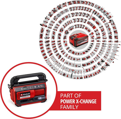 Einhell Akku-Kompressor PRESSITO 18/25 Power X-Change (18 V, max. 11 bar, inkl. 3-tlg. Adapter-Set,