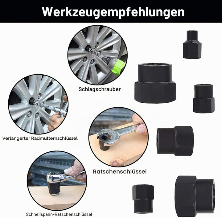 NORTOOLS Schlagschrauber-Steckschlüsselsatz 13 PCS High Bolt Nut Extractor Set Steckschlüssel-Box Ei