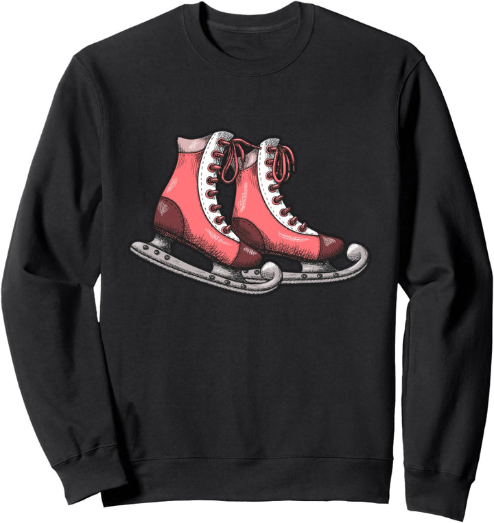 Eislaufschuhe Schlittschuhkufen Wintersaison Eis Sweatshirt
