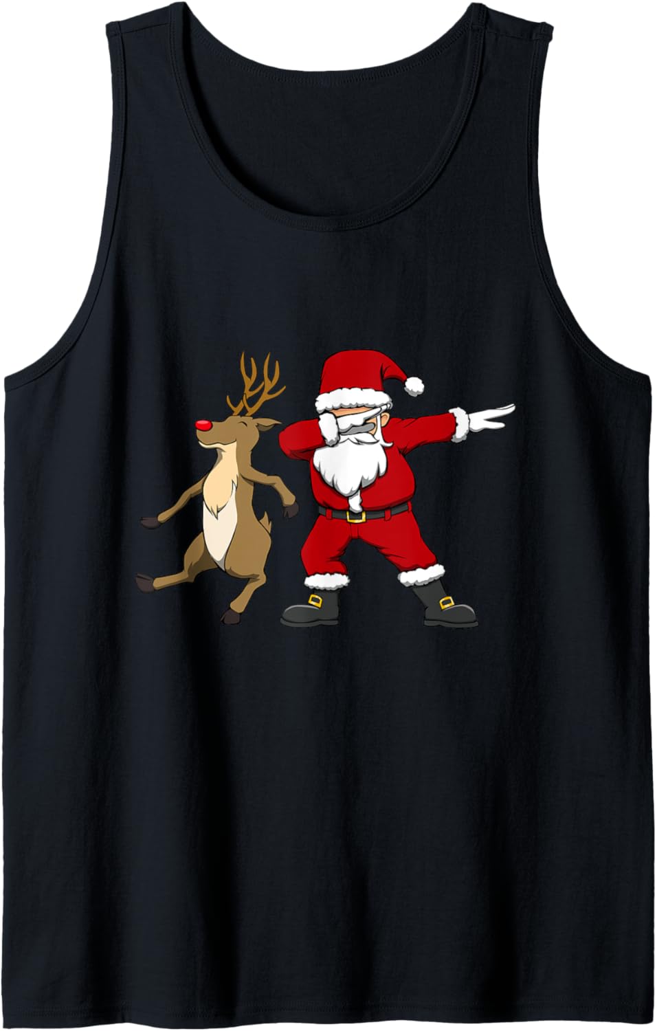 Santa Claus Dabbing Weihnachtsmann und Rentier Dabbing Tank Top