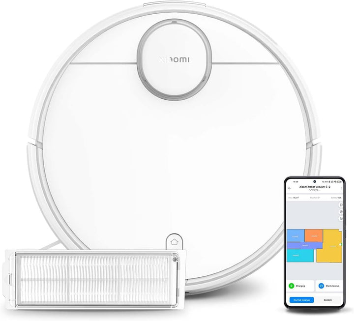 Xiaomi S12 Saugroboter mit Wischfunktion 2 in 1, 4000 Pa Saugkraft, LiDAR Navigation Hinderniserkenn