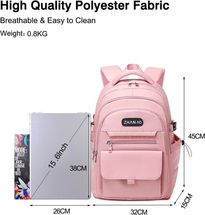 FANDARE Beiläufig Rucksack Schulrucksack Schultasche Junge Mädchen Schulranzen Daypacks mit 15.6 Zol