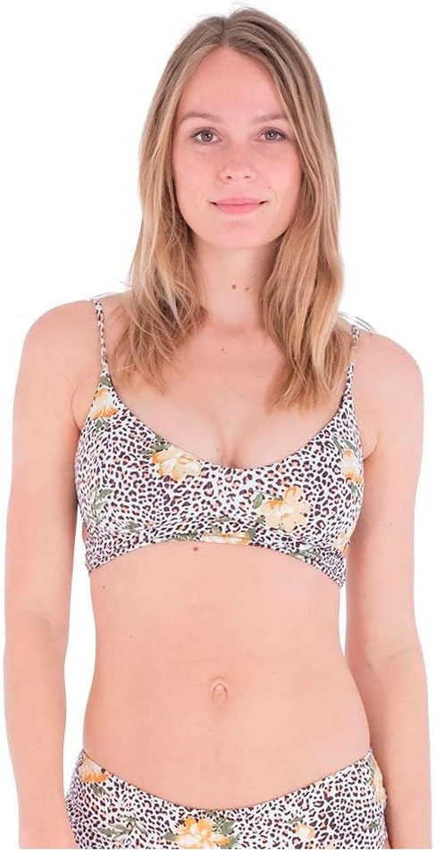 Hurley Damen Jungle Cat Bralette Bikinioberteil S Dschungel, Katze, S Dschungel, Katze