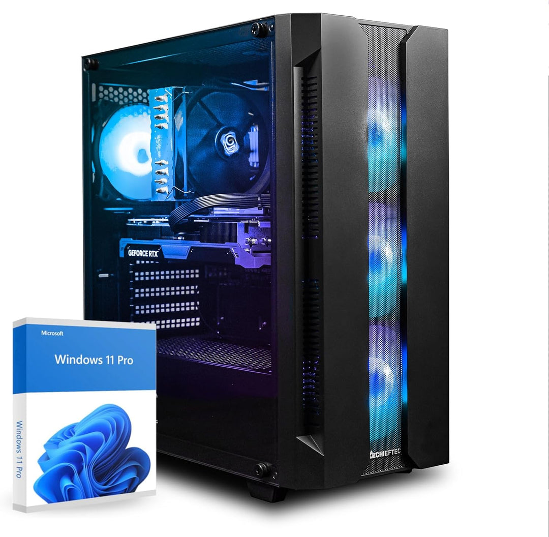 dcl24 Gaming PC AMD Ryzen 9 7900X, RTX5060Ti 16GB - 1000GB SSD, 32GB DDR5, RGB Gamer PC mit 12x5.6 G