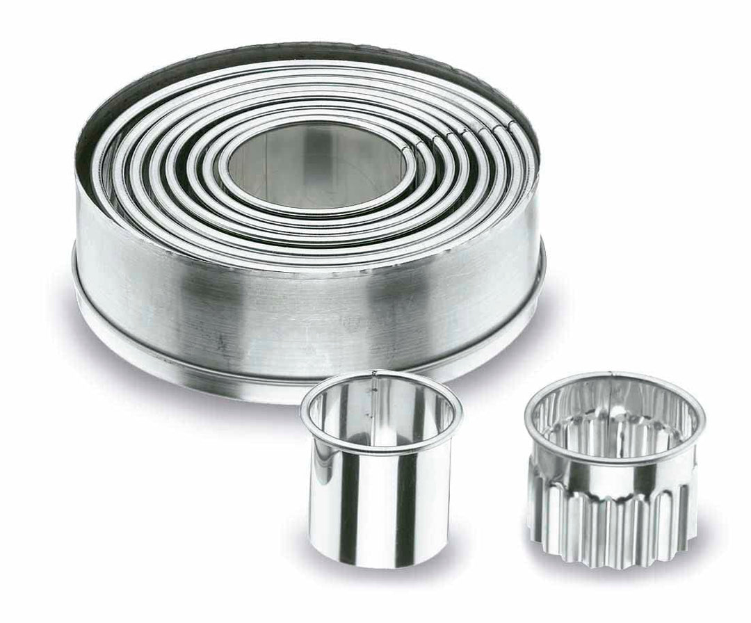 Lacor 68069 Set mit 10 Teigausstecher, rund, glatt