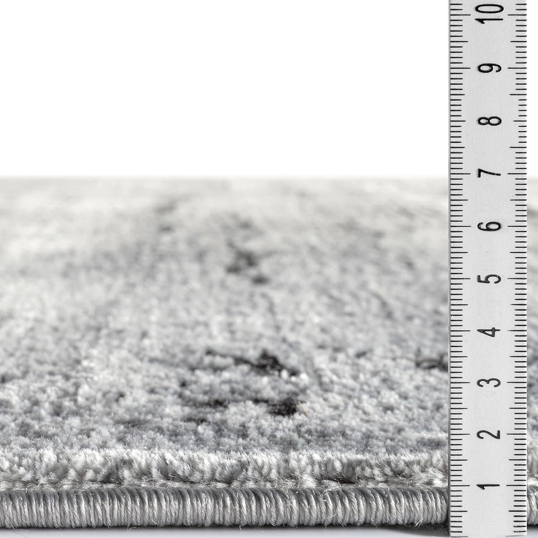 Kurzflor Teppich Laufer Wohnzimmer Dunkelgrau 80 X 150 cm, Moderner Super Soft Kurzflor Teppich 80 x