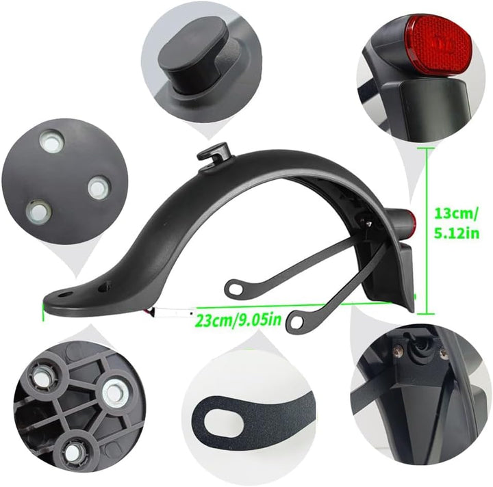 Baisirui Kotflügel hinten Kompatibel für E Scooter Xiaomi M365 1S Pro 2 Scooter 3 Essential Elektror