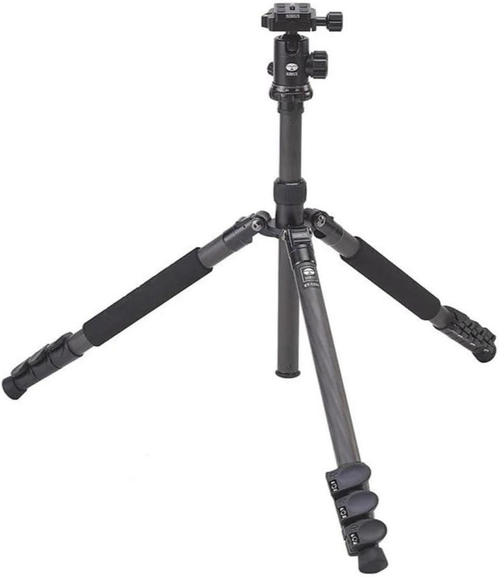 Sirui ET-1204/E-10 Easy Traveler Dreibeinstativ mit E-10 Kopf (Carbon, Höhe: 139 cm, Gewicht: 1,04kg