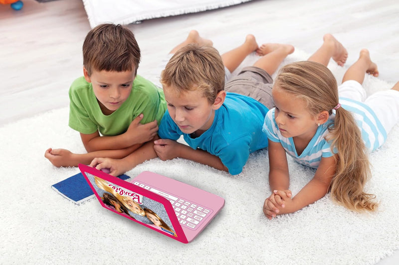 Lexibook JC598BBi5 Barbie, Lern- und Zweisprachiger Laptop in Englisch/Italienisch, Spielzeug für Ki