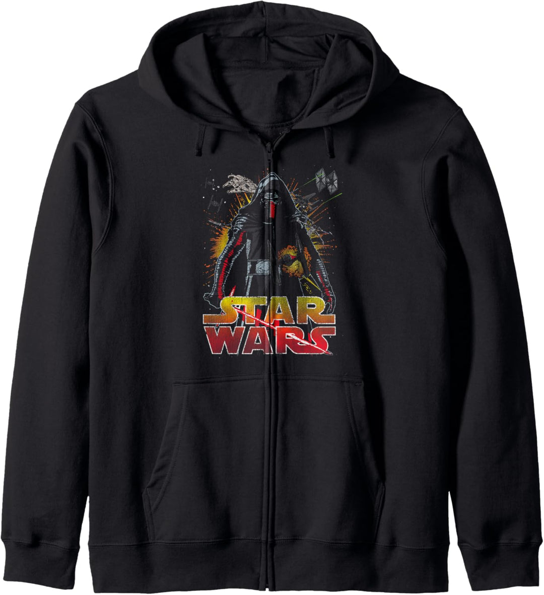 Star Wars The Force Awakens Kylo Ren Fighter Portrait Kapuzenjacke