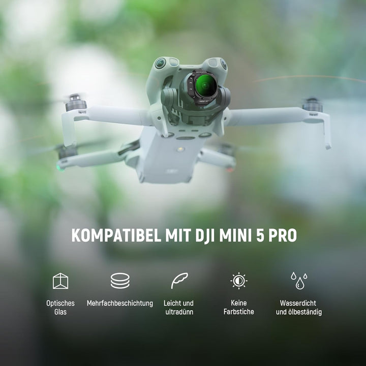 NEEWER Variabler ND Filter Kompatibel mit DJI Mini 5 Pro Drone, Snap On, Einstellbarer Graufilter (N