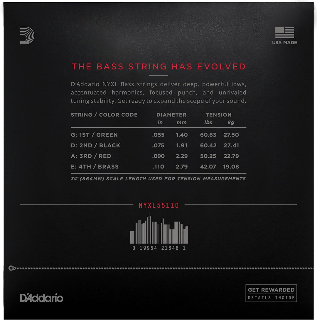 D'Addario E Bass Gitarrensaiten | Saiten E Bass | Bassgitarre Saiten | E Bass Strings | Bass Guitar