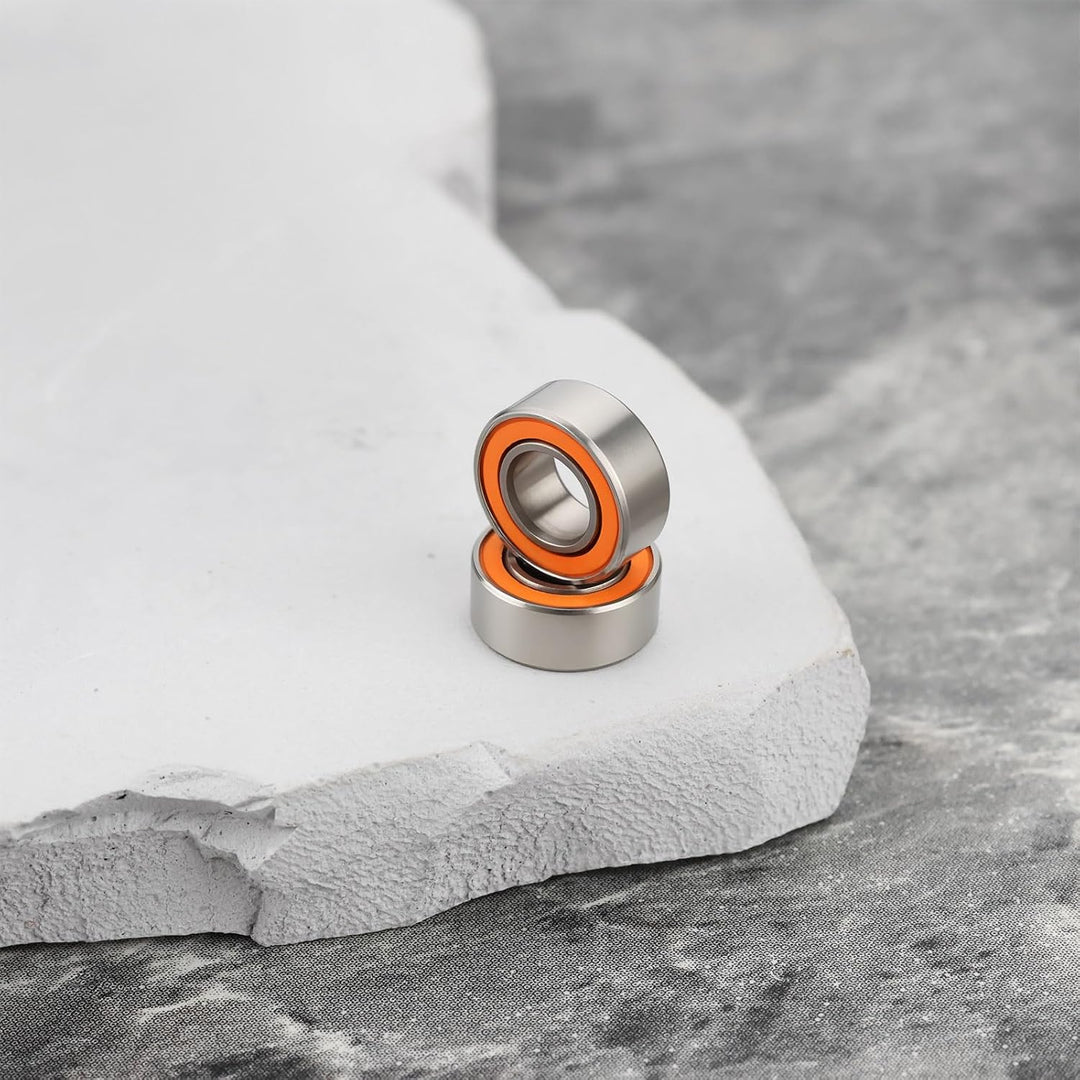 4 Stück 5 X 10 X 4 Mm Edelstahl-Hybrid-Keramik-Kugellager Geeignet für die Meisten Angelgeräte
