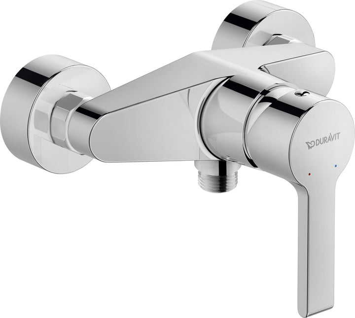 Duravit B24230 B.2 Duscharmatur Aufputz für 1 Verbraucher, Einhebel-Brausemischer mit Keramikmischsy