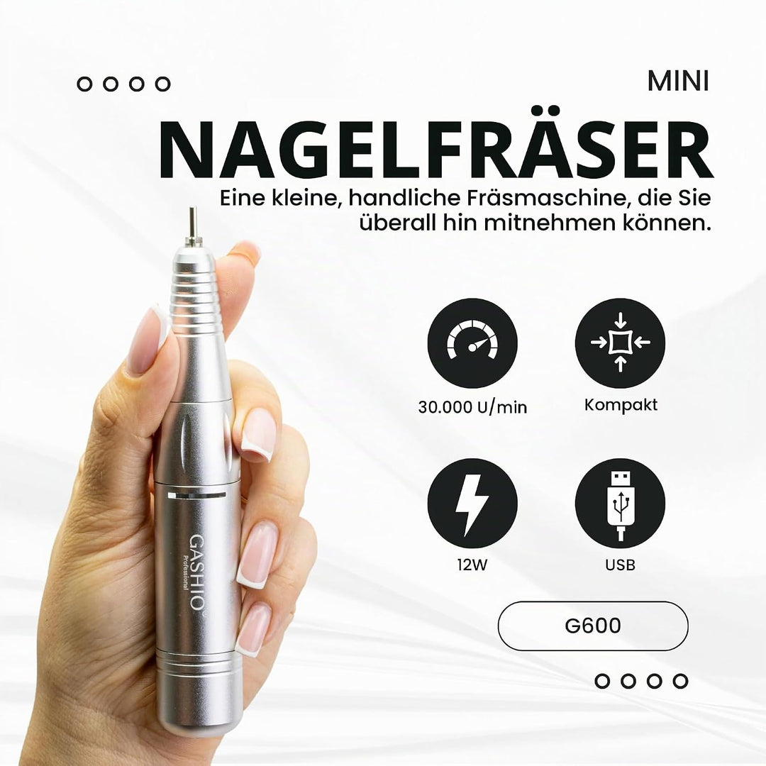 Maniküre Set Elektrisch | Nail Drill Mini | Nagelfeile Elektrische | Nagelfräser für Gelnägel | Nage
