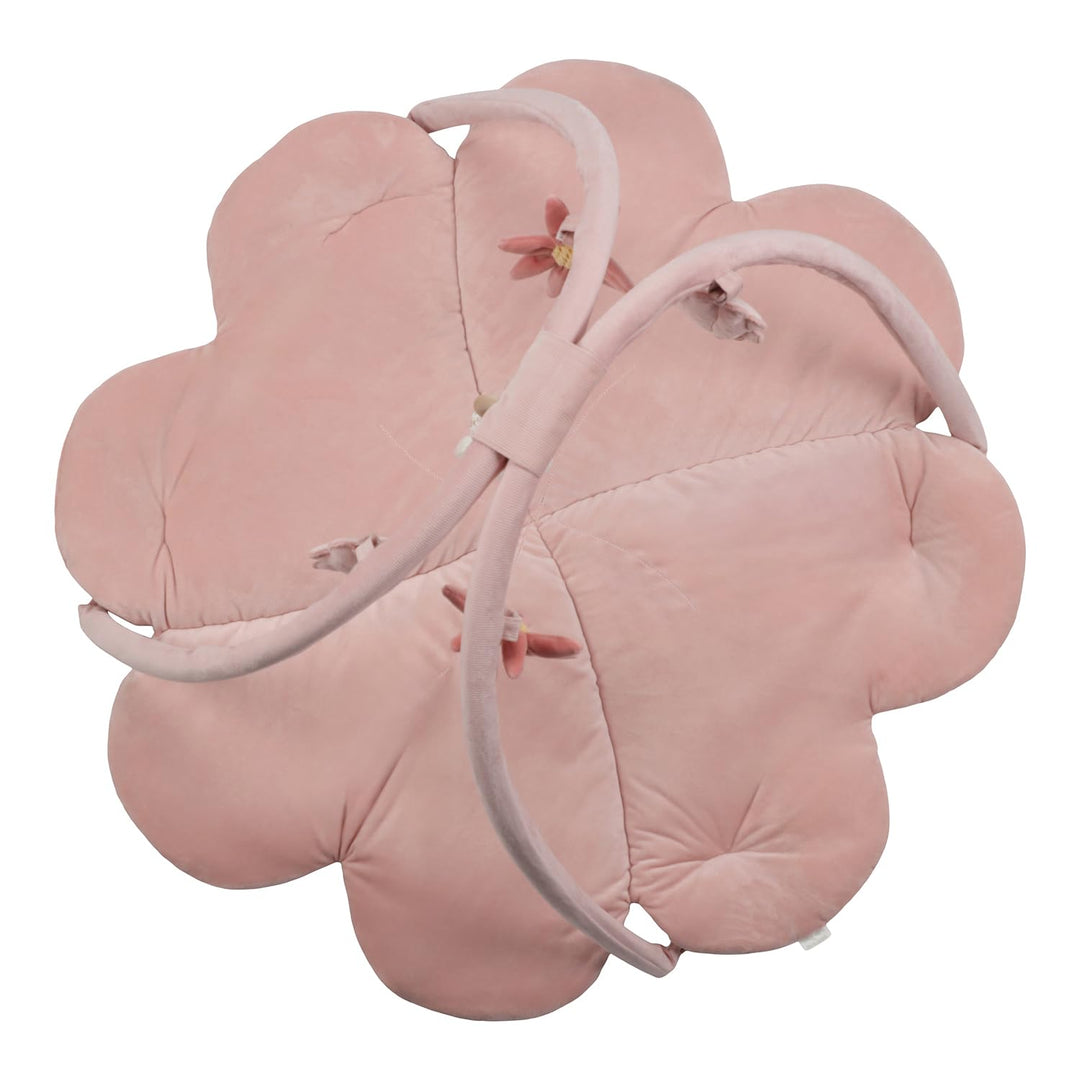 nijntje miffy x Little Dutch Krabbeldecke mit Spielbogen Activity Baby Hase Miffy rosa - Lucky Bloss