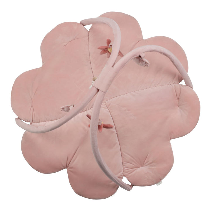 nijntje miffy x Little Dutch Krabbeldecke mit Spielbogen Activity Baby Hase Miffy rosa - Lucky Bloss