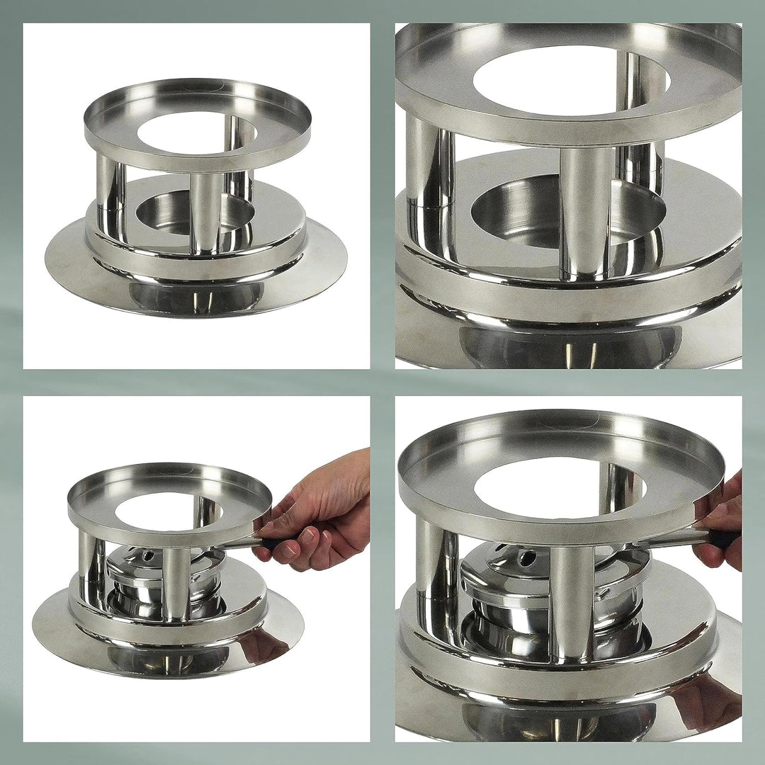 Kela 10968 Fondue-Set, Fleischfondue, 10-teilig, Für 6 Personen, Edelstahl, 1,7 l, Cailin 10-teilig,