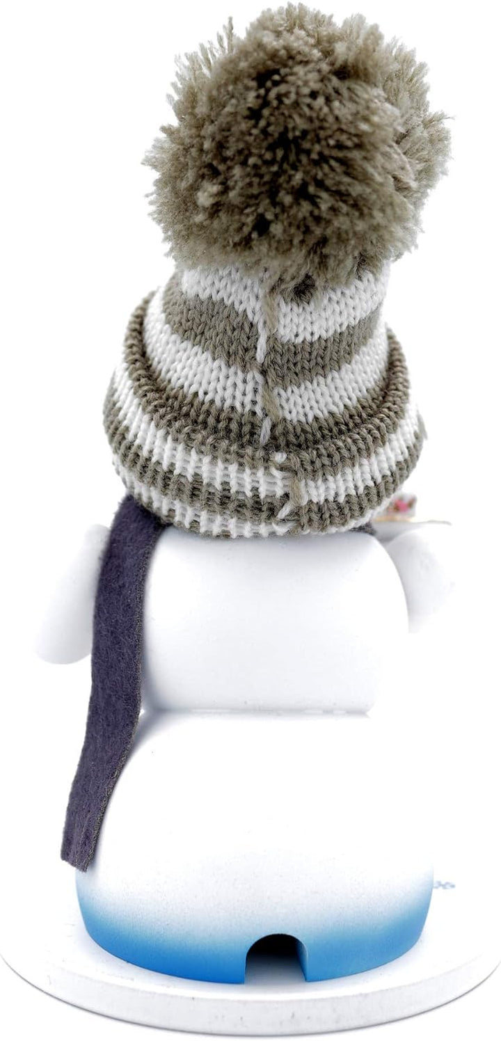 Kuhnert - Erzgebirgische Holzkunst Räuchermann Räucherfigur Schneemann 19cm - Bauchladen, Bauchladen