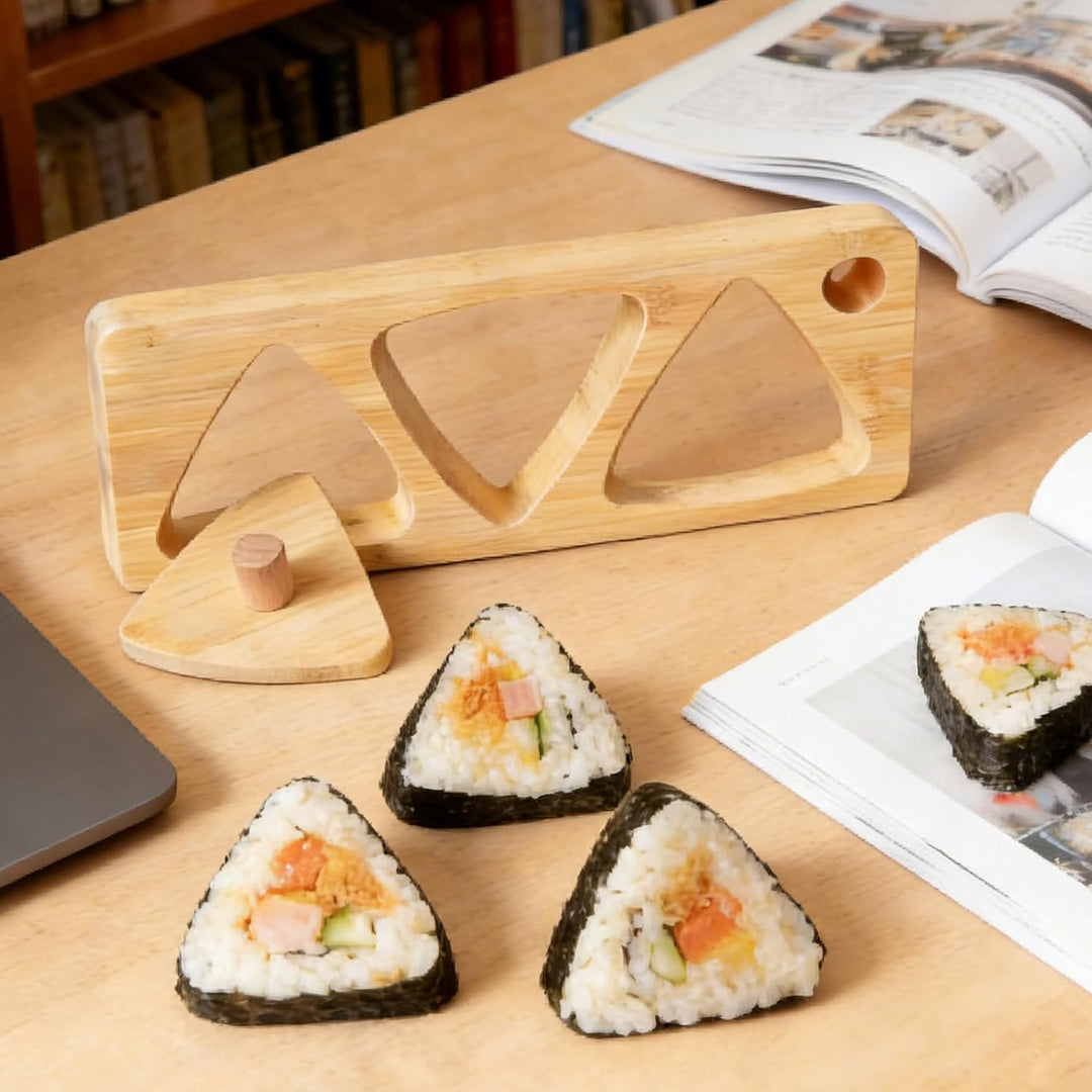 Dreiecks Onigiri Maker Form Sushi Maker Form für Sushi Triangle Reisbällchen-Former mit Pressform Ja