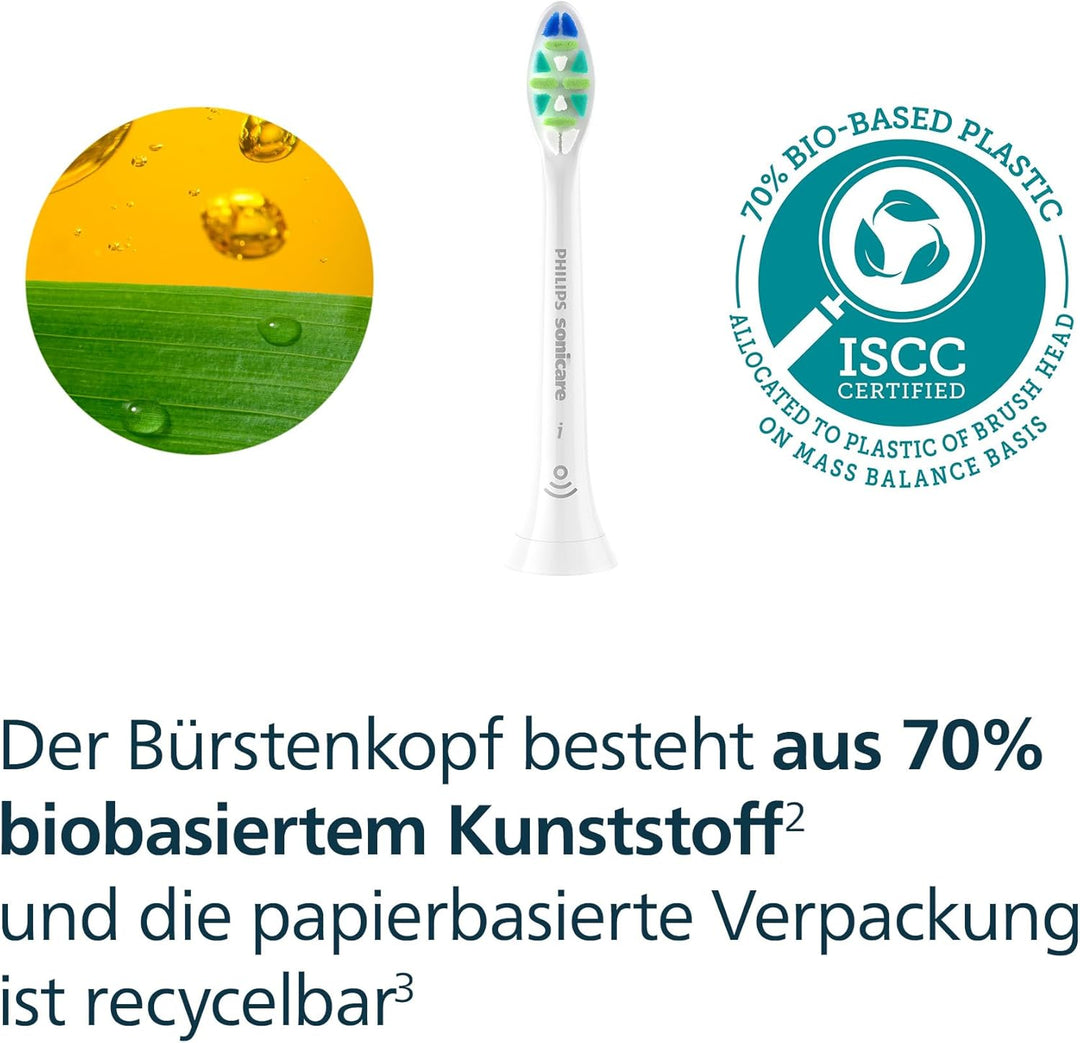 Philips Sonicare InterCare – Original-Ersatzbürstenköpfe für elektrische Zahnbürsten, Weiss, 4er-Pac