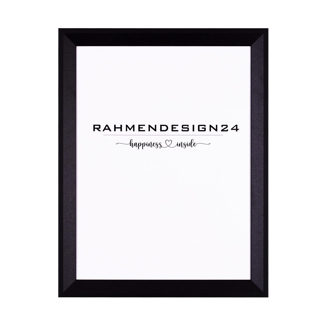 Rahmendesign24 Bilderrahmen Rio 60x60 Schwarz (matt) Fotorahmen, Wechselrahmen, Posterrahmen, Puzzle