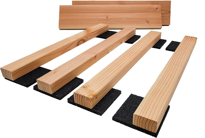 Terrassenpads 100 x 50 mm x 3mm 6mm 8mm 10mm 20mm | Unterleger aus Gummigranulat | Stärke und Menge