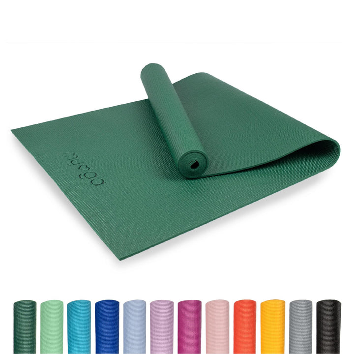 Myga Einsteiger-Yogamatte | Rutschfest & Leicht zu tragen – 4 mm Dicke | Ideal für Yoga, Pilates, Me