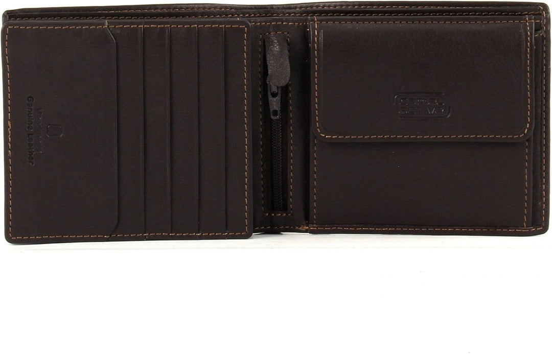 camel active bags Vegas Herren Geldbörse RFID Querformat Leder Mittelgross Braun 12,5 x 2 x 10 Beige