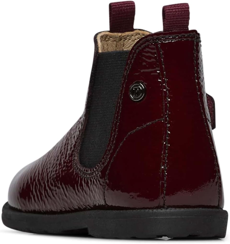 Falcotto Beatle Boots aus Lackleder 20 EU Bordeaux, 20 EU Bordeaux