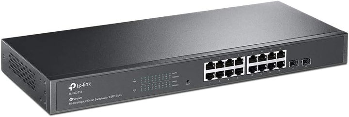 TP-Link TL-SG2218 16-Port Gigabit Managed Netzwerk LAN Switch mit 2 SFP-Slots (19 Zoll Rack-Montage,