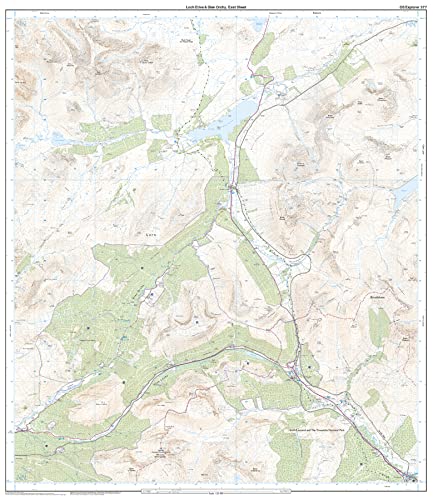 Loch Etive and Glen Orchy (OS Explorer Map, Band 377), Karte