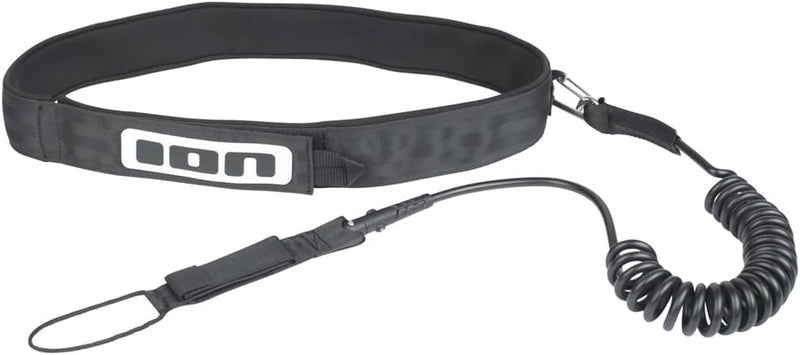 Ion Surf Leash Sup Core 10 Leash Race 2.0 Coiled Hipbel Schwarz, Schwarz