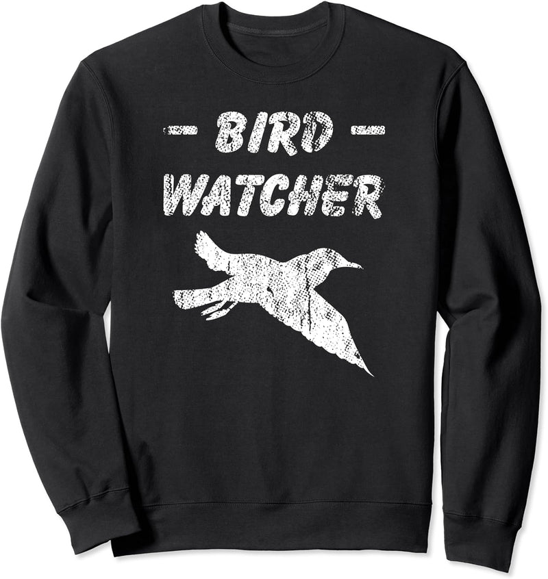 Bird Watcher Grunge Design Sweatshirt