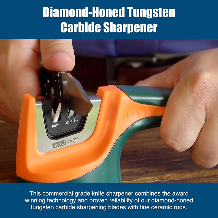 Accusharp AccuSharp Pull Through Sharpener Orange Orange/Grün, Orange/Grün