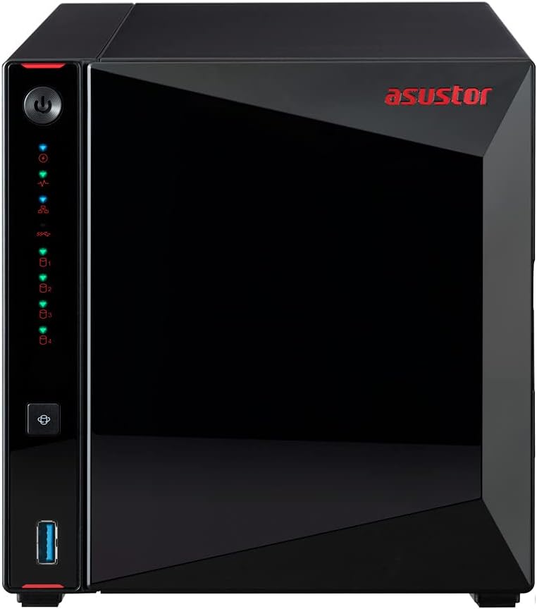 Asustor - WD RED AS5304T/4G/24T-WDRED 24To WD Rot, 24To WD Rot