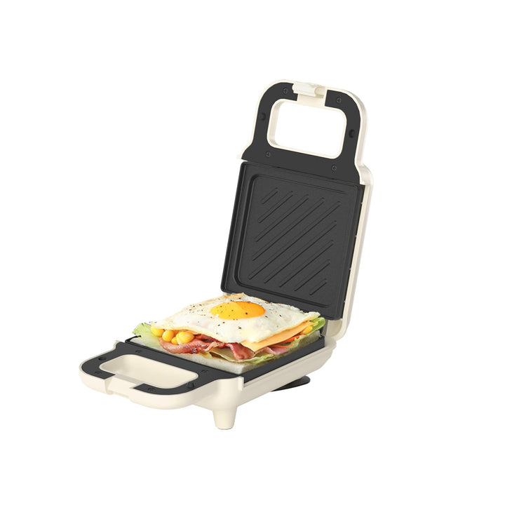 SIMPLUS Sandwichmaker Klein für Knusprige Dreiecks, Sandwichtoaster, 650W, Antihaftbeschichtete Plat