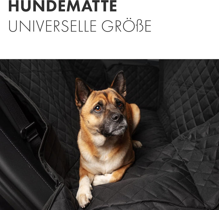 Shop4EV Hundematte Rücksitzbank Rückbank mit Seitenschutz Hundedecke Schondecke Wasserdicht mit Anti