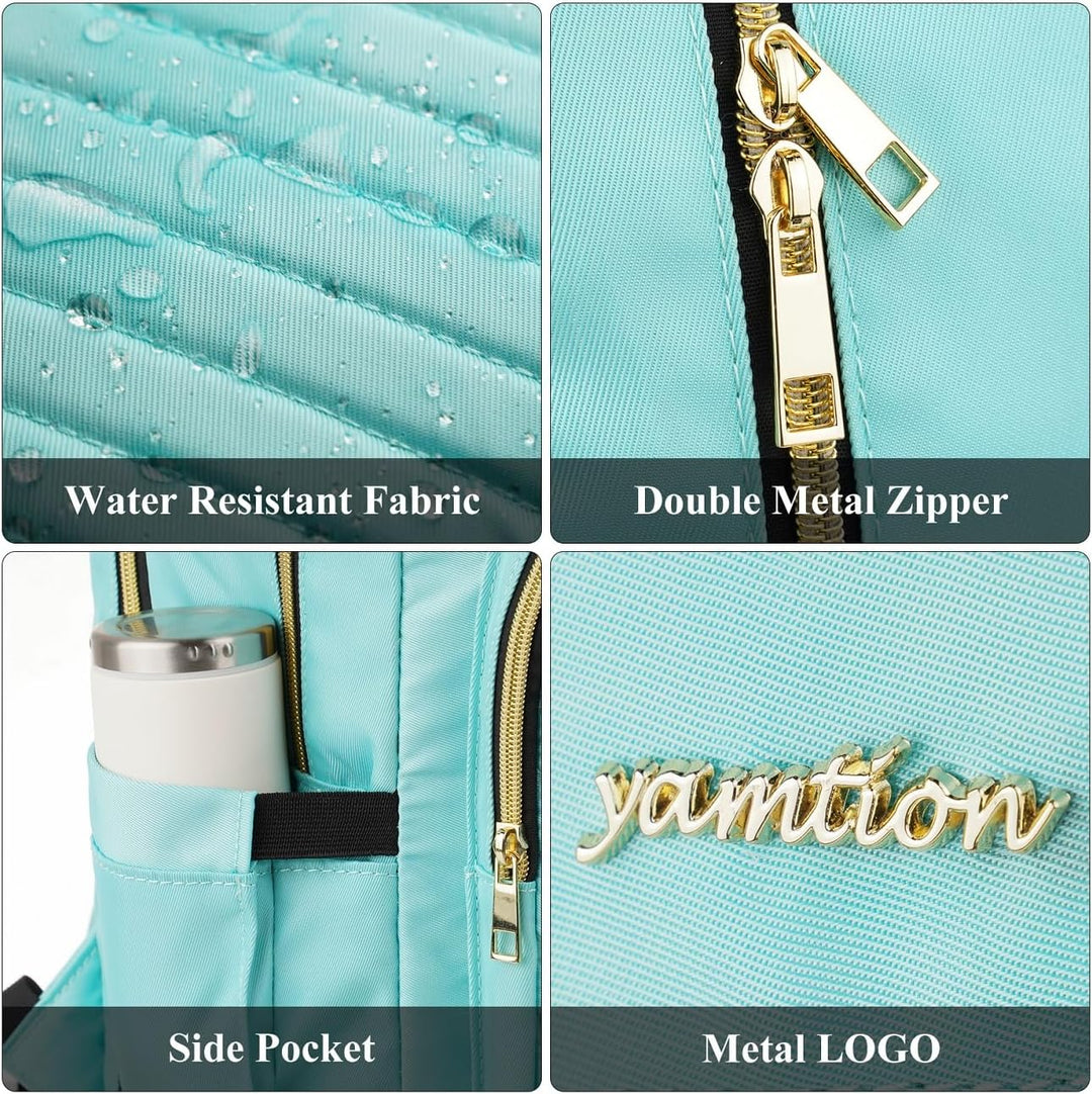 YAMTION Rucksack Damen,Schulrucksack Mädchen Teenager Schultasche Frauen 17.3 Zoll Laptop Rucksack m