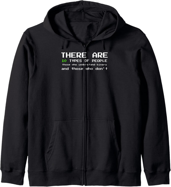 There are 10 Types of People understand Binary Binär USB Kapuzenjacke