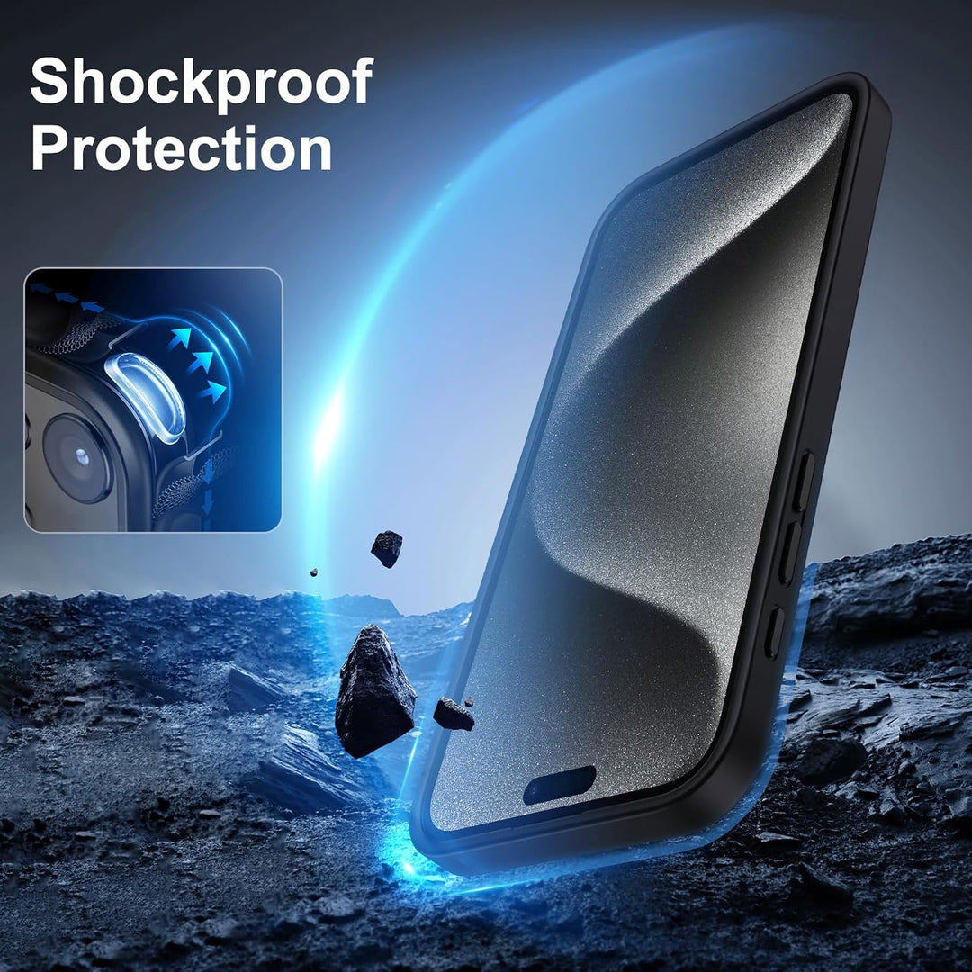 XINKAE Hülle iPhone 15 Pro Handyhülle mit Magsafe Dreh Ständer Halter Schutzhülle iPhone 15 Pro mit