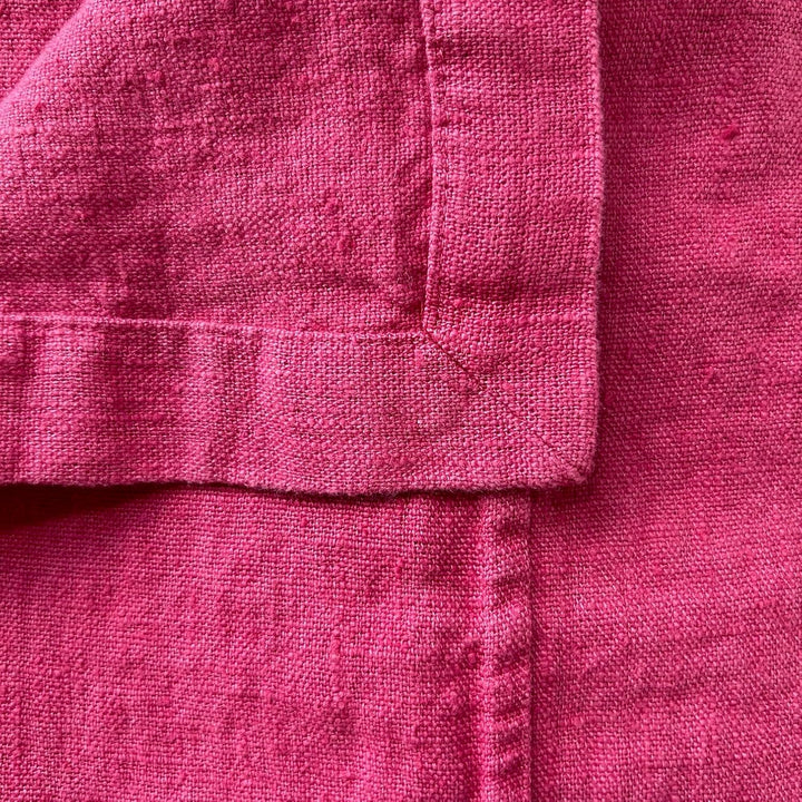 JOWOLLINA Bettüberwurf Plaid Decke Rasa 100% Leinen Stonewashed (Berry, 170x260 cm) Berry 170x260 cm